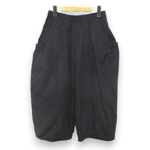 【中古】エイココンドウ EIKO KONDO イークラット ?-clat クロップド 広広としたズボン下 42 黒系 黒いこと うつり変わり ジップフライ 酉の方角予防医学 裏地 日本製 レディース 【ベクター 古着】 260605