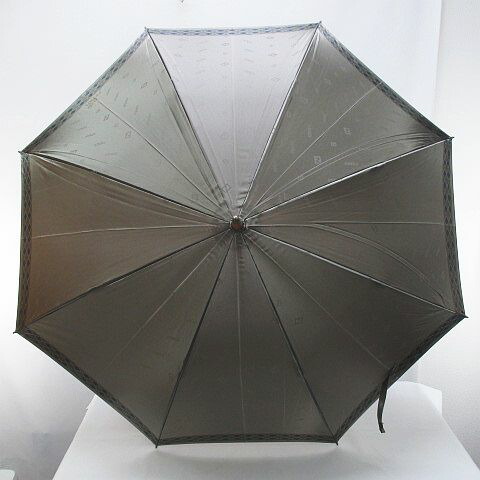 【中古】フェンディ FENDI 長傘 雨傘 グレー系 ロゴ 総柄 手動式 カバー付 日本製 ファッション小物 メンズ 【ベクトル 古着】 260626|ブランド古着の買取販売ベクトル