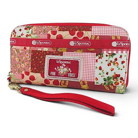 【中古】レスポートサック LesportSAC コラボ ピンクハウス 長財布 パッチワーク調プリント ピンク レディース 【ベクトル 古着】 260704｜ブランド古着の買取販売ベクトル