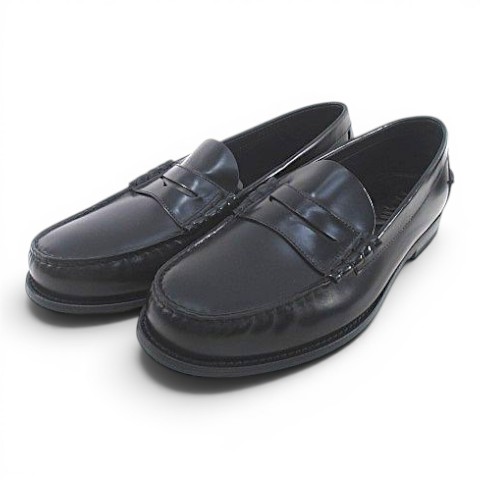【中古】プラダ PRADA ペニーローファー 9 ブラック 黒系 レザー 革靴 メンズ 【ベクトル 古着】 260718｜ブランド古着の買取販売ベクトル