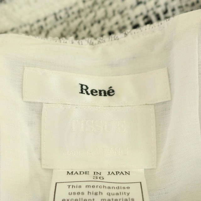 中古 ルネ Rene 16年歳製 壱安穏 ノー衣手 きつい タック 膝丈 下宿人 36 白いこと 黒 Isb81 レディース ベクター 古着 中古 ルネ Rene 16年製 ワンピース ノースリーブ タイト タック 膝丈 ボーダー 36 白 黒