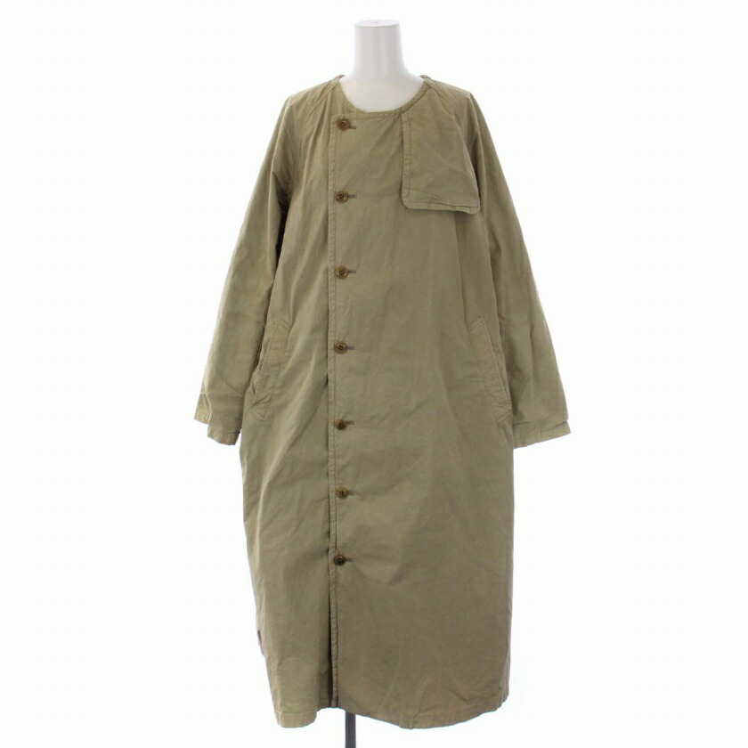 ネストローブ nest Robe コットンリネン　ダスターコート nest Robe 】コットンツイル超撥水 フロックロングジャケット