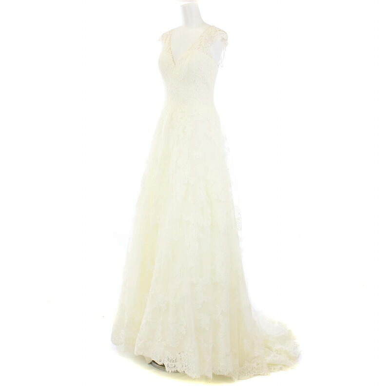 【中古】プロノビアス PRONOVIAS CHARLOTE ウエディングドレス レース 34 XS 白 ホワイト /KH レディース 【ベクトル 古着】 240515