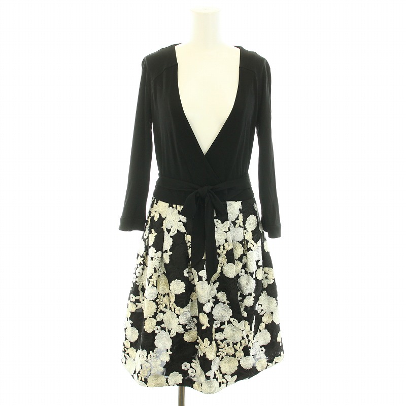 【美品】ダイアンフォンファステンバーグ 花柄 総柄 ラップワンピース ドラマ使用】Diane von Furstenberg ダイアンフォンファステン