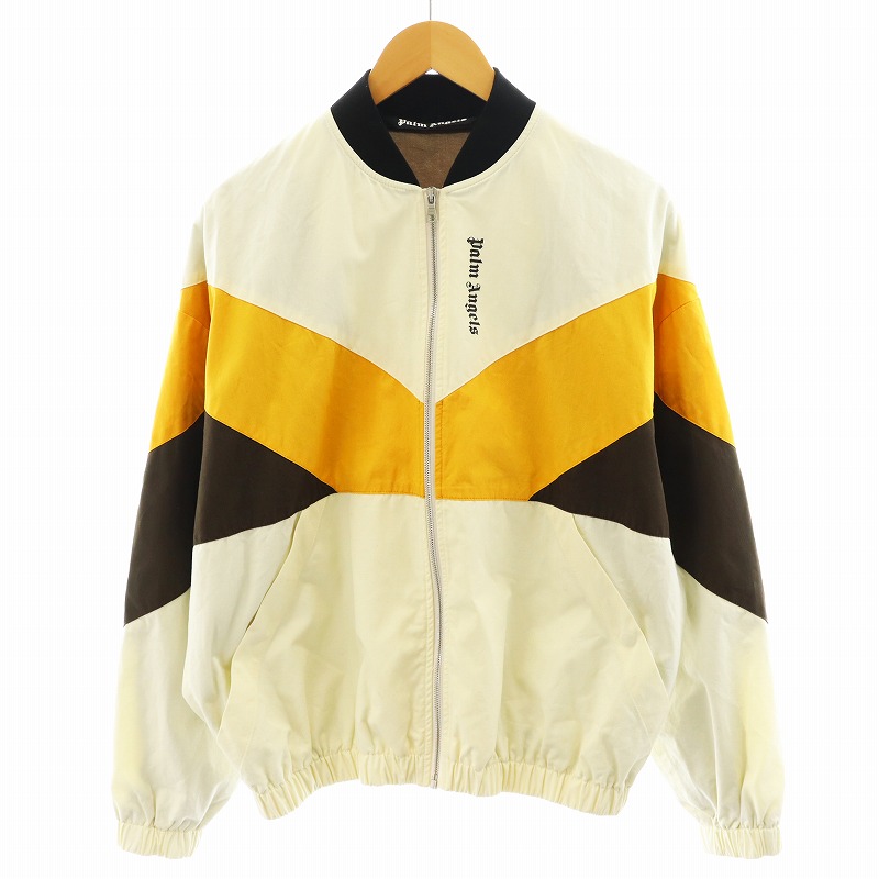 【関税込み】Palm Angels ベージュ クロップド ジャケット ☆【Palm Angels/パーム・エンジェルス】オーバーサイズ