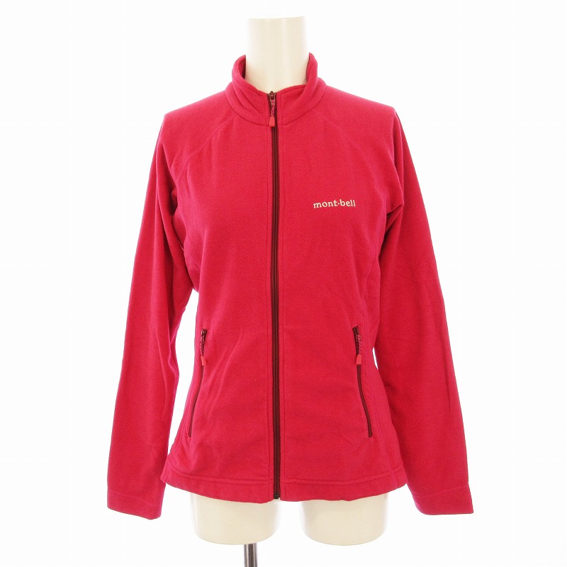 【お値下げ中】montbell フリース レディース L-Rコーラルピンク クリマプラス ニットジャケット Women's｜モンベル