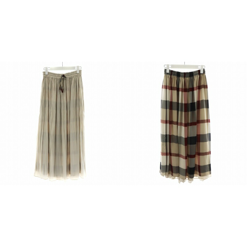 新品未使用タグ付　ブルーレーベル　リバーシブル　スカート チェック　38 楽天市場】BLUE LABEL リバーシブルスカート ベージュ