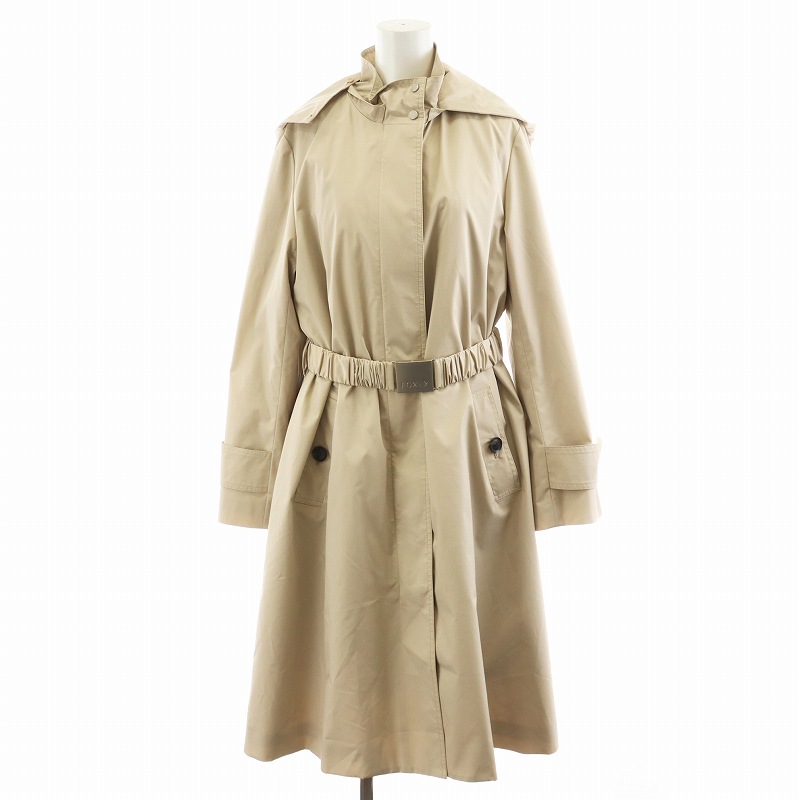 フォクシーニューヨーク スプリングコート トレンチコート フード 40