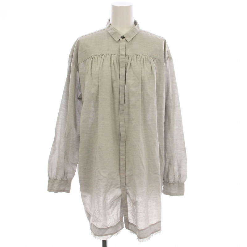 パドカレ pas de calais リバーレース使いコットンガーゼブラウス パドカレ pas de calais リバーレース使いコットンガーゼ