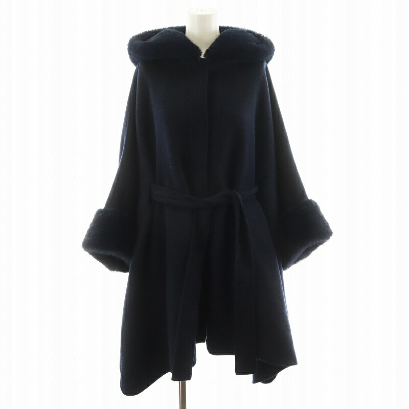 美品　CELFORD セルフォード　bellandi ビッグカラーコート　紺色 楽天市場】CELFORD セルフォード ビッグカラーショートコート