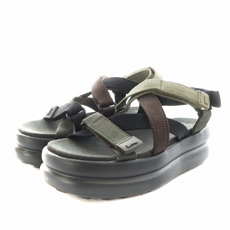 【中古】カンペール CAMPER ツインズ Twins サンダル ストラップ 35 黒 ブラック K201729-004 /AN8 レディース 【ベクトル 古着】 250627