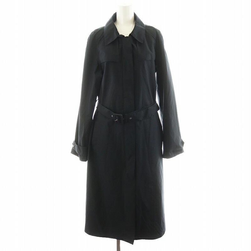 【中古】ヘルノ HERNO ラミナー Laminar ゴアテックス ステンカラーコート ロング丈 44 黒 ブラック IM022DL-11101-9300 /AN28 レディース 【ベクトル 古着】 250627