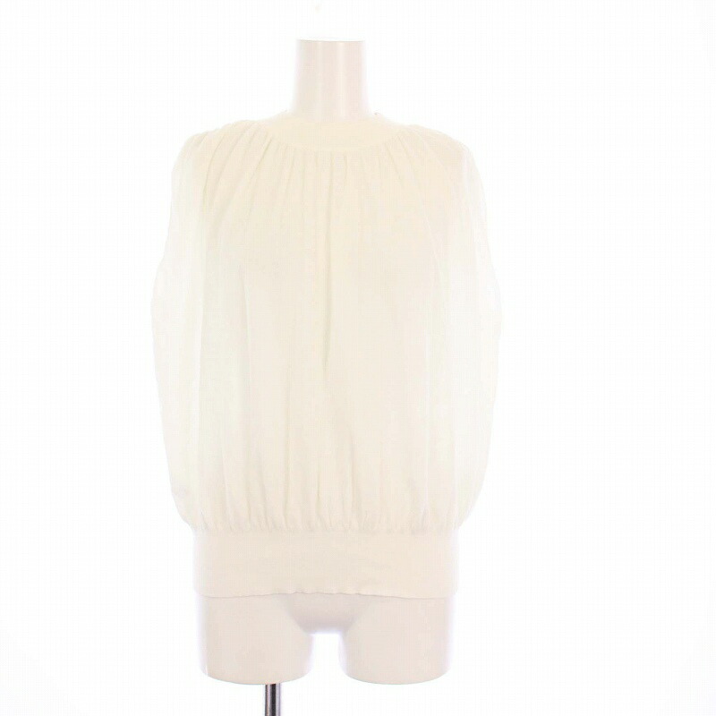 【中古】セオリーリュクス theory luxe 25SS Mirage Towa Sweater ノースリーブニット カットソー 38 ホワイト 03-5201720 /KH レディース 【ベクトル 古着】 250704