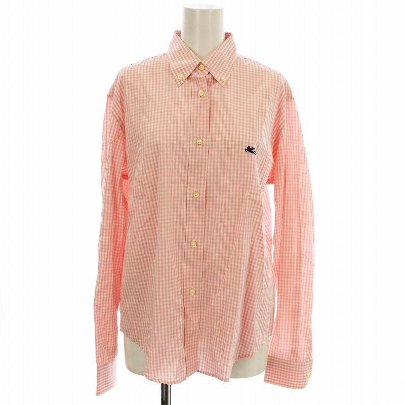楽天市場】ETRO エトロ シャツ ピンク イエロー 40(M) マルチ
