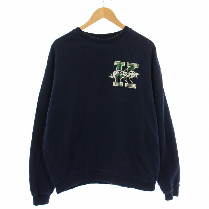 【US規格】希少 KITH 刺繍ロゴ クルーネック スウェット チャコール XS 楽天市場】KITH NYC キス ニューヨークシティー スウェット