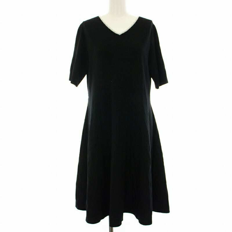 ❤️TO BE CHIC ❤️ニットワンピース新品未使用 セール】 【L】アセテートナイロンストレッチ ニットワンピース