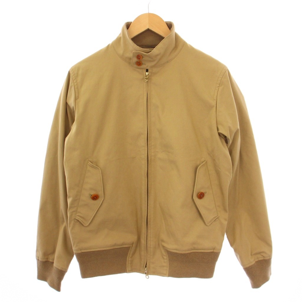 【中古】ビームス BEAMS スイングトップ ハリトンジャケット ジップアップ スタンドカラー M ベージュ 11-18-4008-803 /BM メンズ 【ベクトル 古着】 250919
