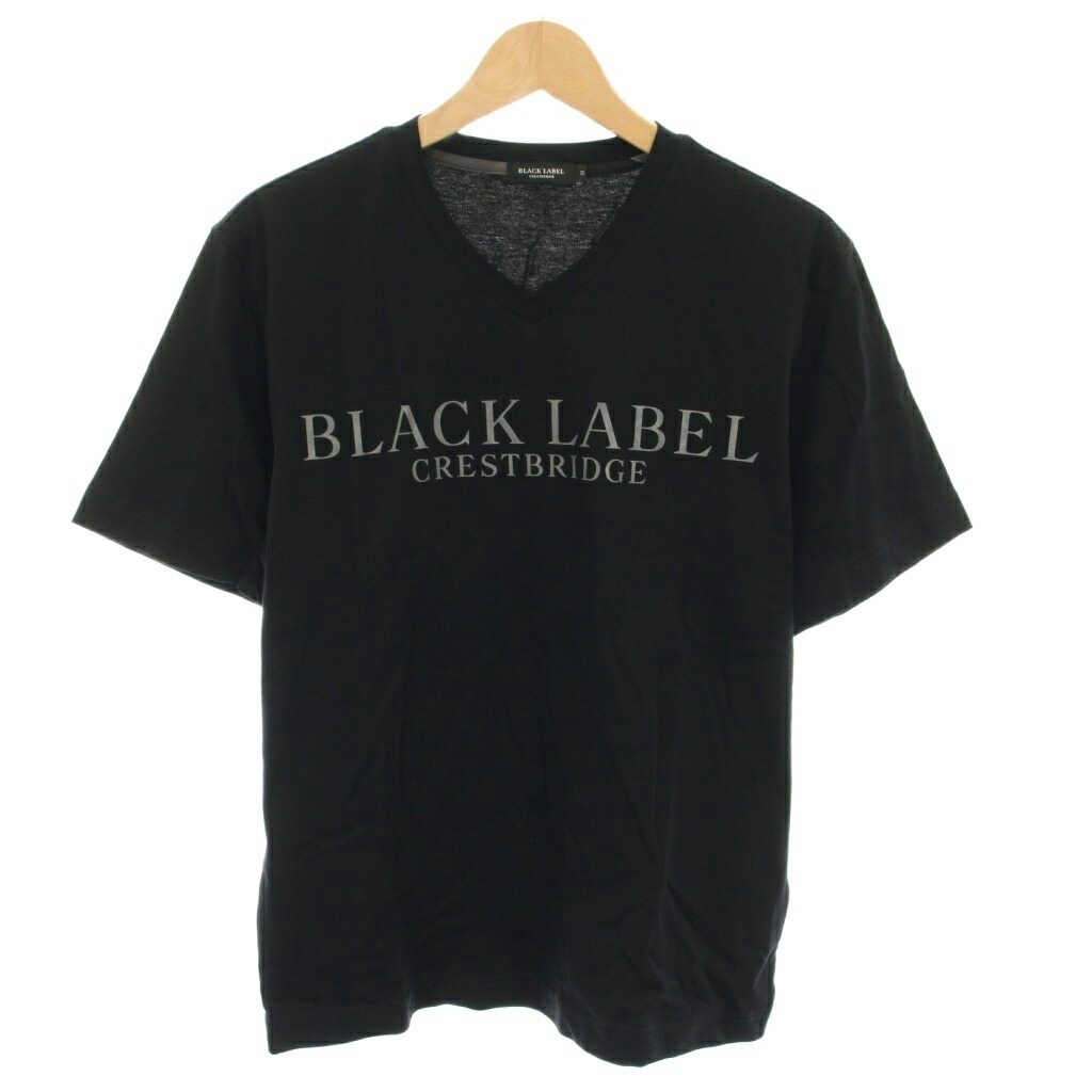 BLACK LABEL CRESTBRIDGE 長袖カットソー Vネック 濃紺 BLACK LABEL CRESTBRIDGE 長袖カットソー Vネック 濃紺