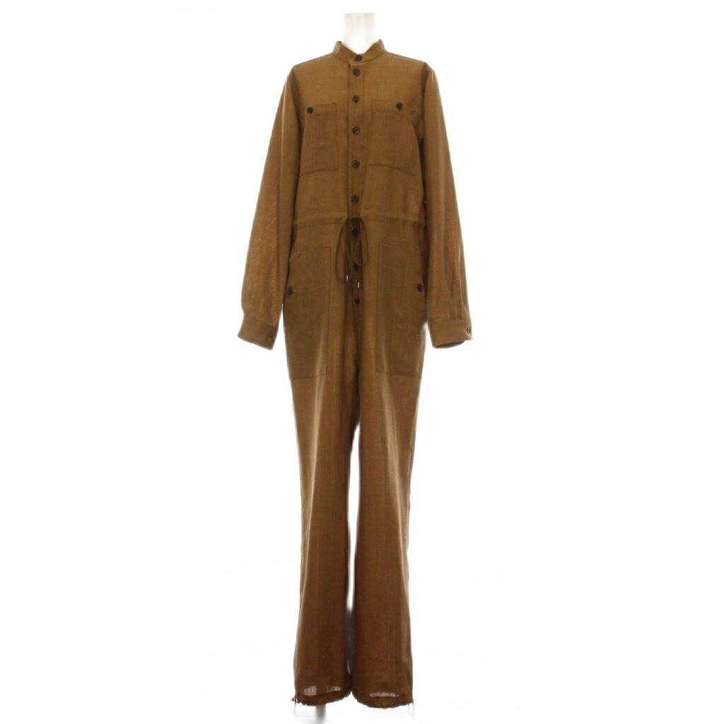 AURALEE オーラリー ノースリーブ ジャンプスーツ サロペットパンツ 1 AURALEE オーラリー 24AW WOOL FULLING FLANNEL STRIPE JUMPSUIT