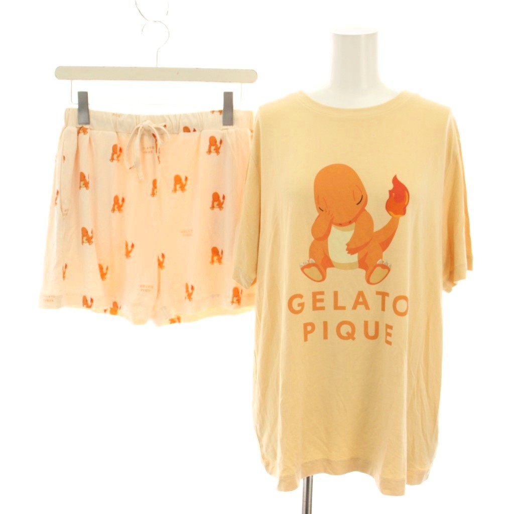 ジェラートピケ　ジェラピケ　ピクミン　黄　イエロー　gelato pique上下 ピクミン」×ジェラピケ！ 「PIKMIN meets GELATO PIQUE」7月14日