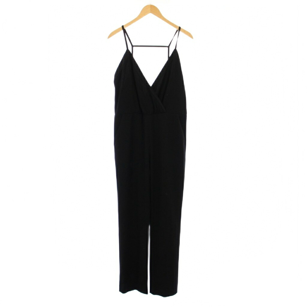 【中古】未使用品 ダブルスタンダードクロージング ダブスタ DOUBLE STANDARD CLOTHING キャミソールオールインワン スラックスパンツ ストレッチ ワンカラー 無地 36 黒 ブラック タグ付き 0301-090-243 /BB レディース 【ベクトル 古着】 251013 11,550円