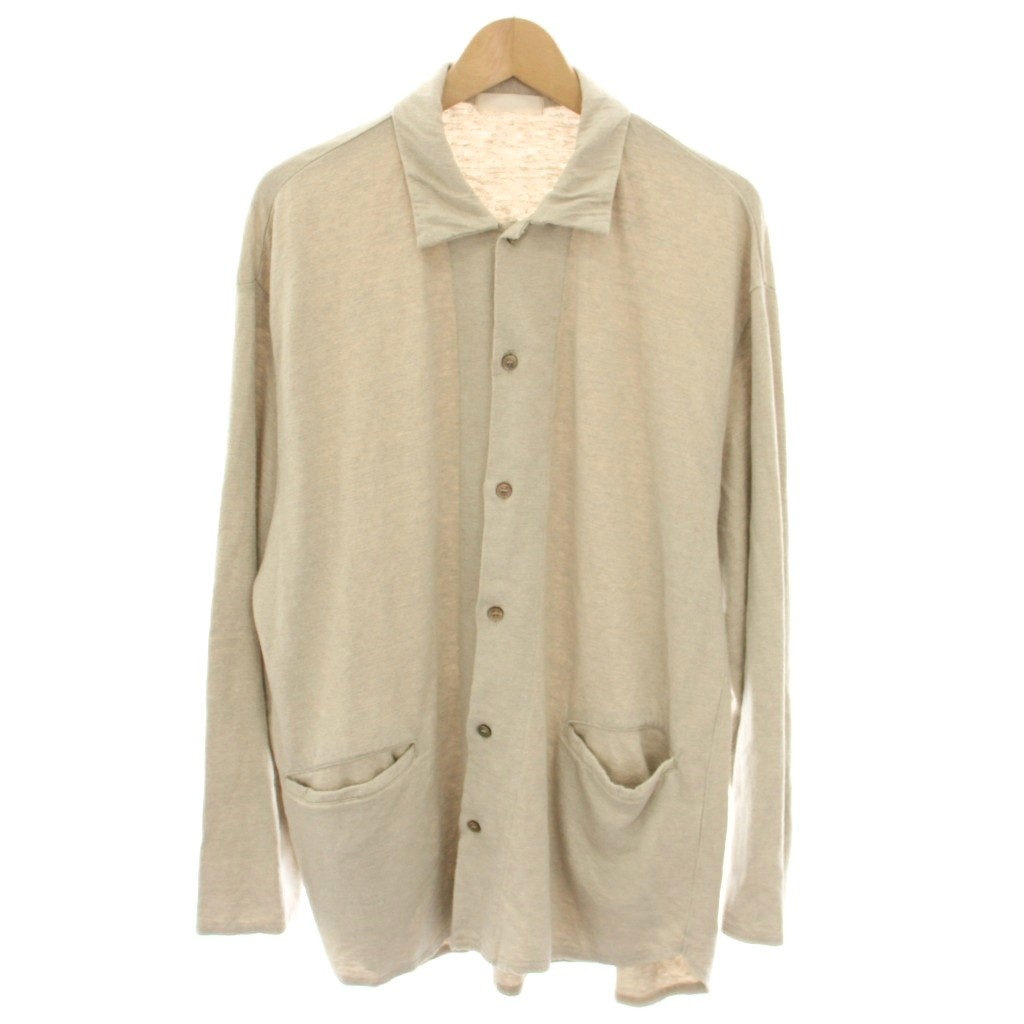 中古】コンフェクト CONFECT リネンインレイニットウィーブシャツ  