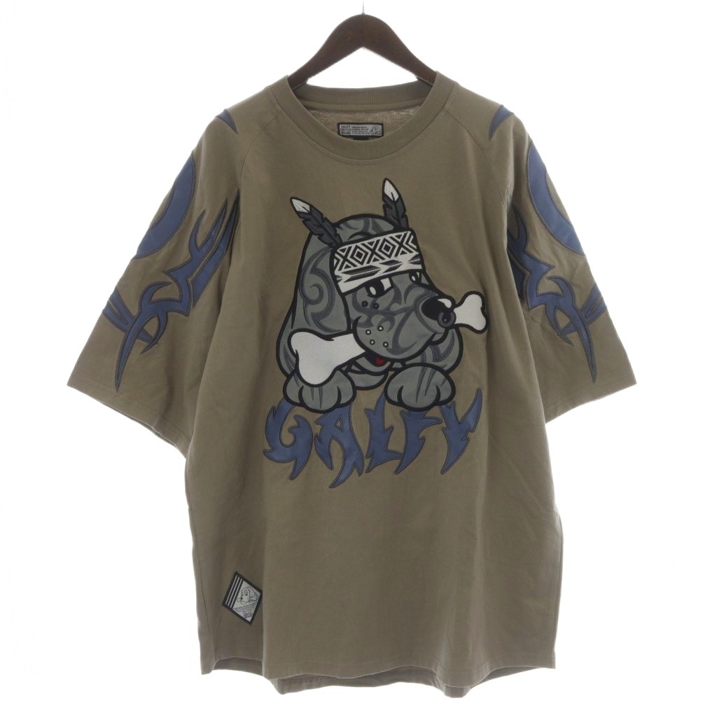 【中古】ガルフィー GALFY 部族長Tシャツ カットソー 半袖 XL カーキ 152030 /TK メンズ 【ベクトル 古着】 251113 6,237円