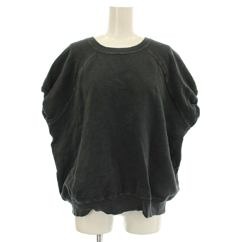 【中古】レミレリーフ REMI RELIEF SHISHIKUI ユーズド加工 スウェット 半袖 トレーナー F 黒 ブラック /☆G レディース 【ベクトル 古着】 251111 6,586円