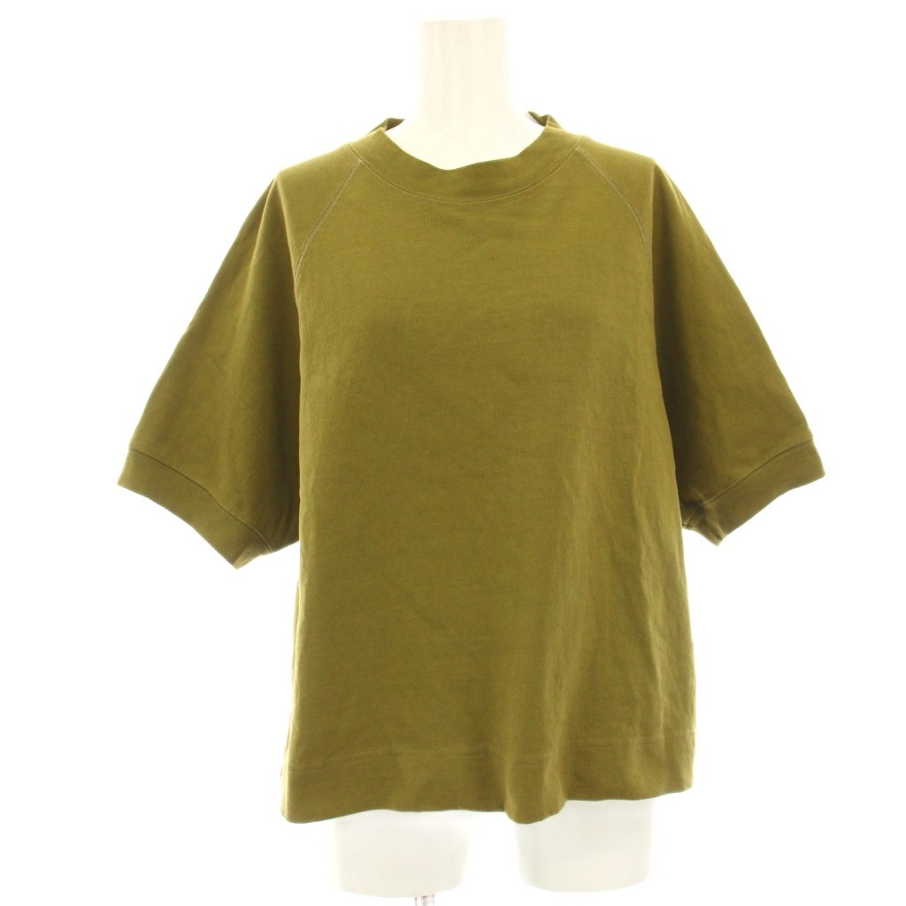 【中古】マーガレットハウエル MHL. 24SS DRY COTTON JERSEY カットソー Tシャツ 五分袖 2 カーキ 5954168505 /HN レディース 【ベクトル 古着】 251122