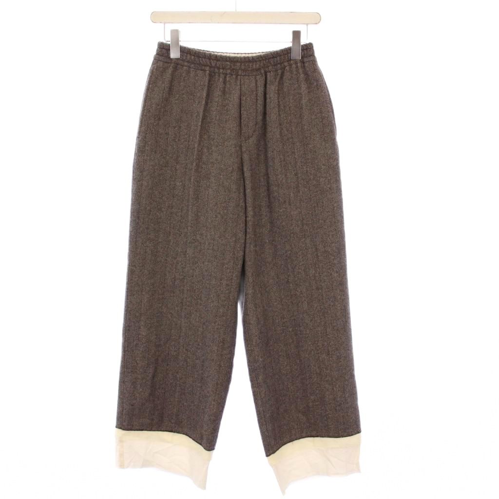 【中古】アンダーカバー UNDERCOVER 25AW Pre Collection ウール混ヘリンボーンスラックス パンツ 1 茶 UP2E1507 /KH レディース 【ベクトル 古着】 251205