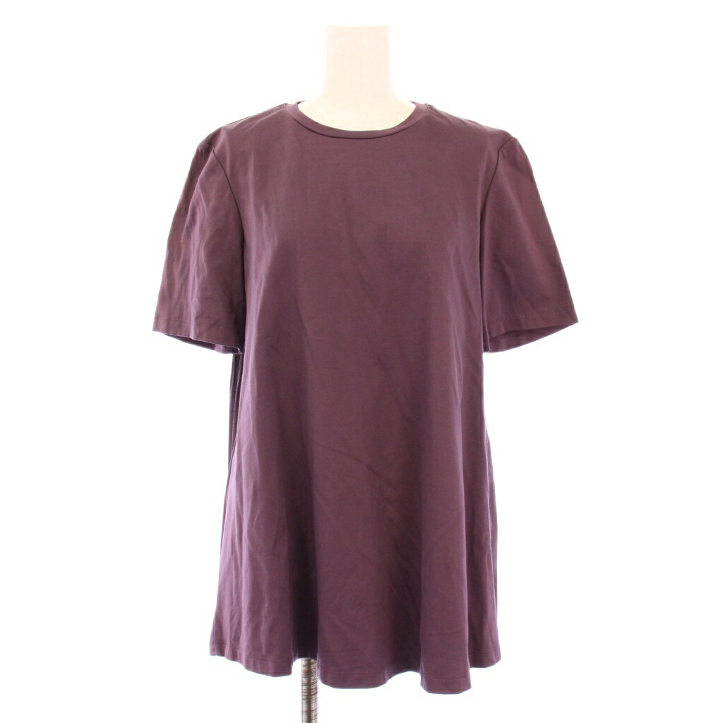 【中古】セオリーリュクス theory luxe 24SS BASALT CASLEY 異素材コンボ Tトップス Tシャツ カットソー 半袖 クルーネック 切替 38 紫 パープル 034201007 /BB レディース 【ベクトル 古着】 251127