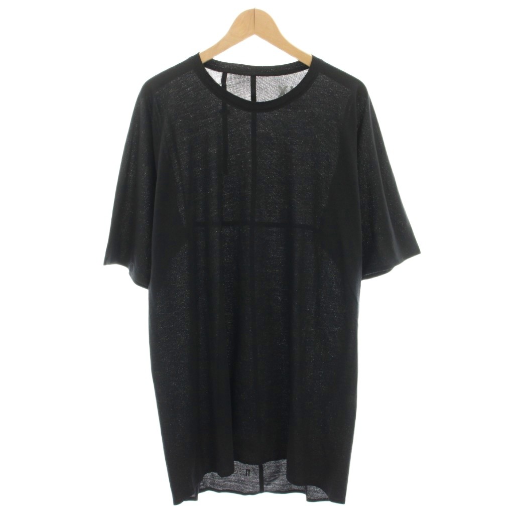 【中古】サロモン Salomon バイ ボリス・ビジャン・サベリ BY BORIS BIDJAN SABERI Tシャツ カットソー クルーネック 半袖 シアー ロゴプリント XL 黒 ブラック SAL-Z-2023030005 /YT メンズ 【ベクトル 古着】 251127