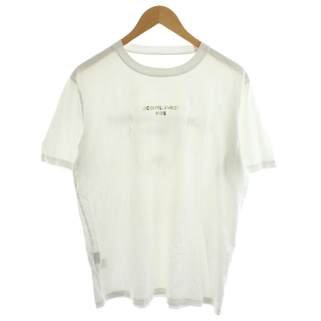 【中古】ルシアンペラフィネ LUCIEN PELLAT-FINET Tシャツ カットソー 半袖 ロゴ L 白 ホワイト LPFT-049 /AN58 メンズ 【ベクトル 古着】 251211