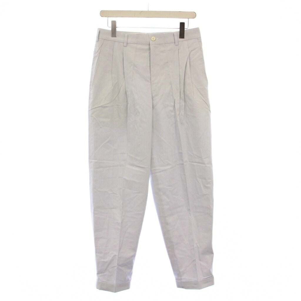 【中古】コムデギャルソンオム COMME des GARCONS HOMME 田中オム期 AD1997 テーパードパンツ スラックス タック ジップフライ ワンカラー 無地 M 水色 ライトブルー /BB メンズ 【ベクトル 古着】 251128