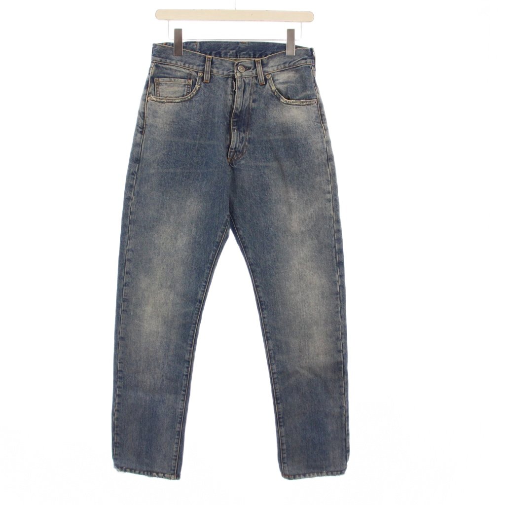【中古】メゾンマルジェラ 1 Maison Margiela 1 23AW デニムパンツ ジーンズ ダメージ加工 W24 青 S29LA0094 /KH レディース 【ベクトル 古着】 251207