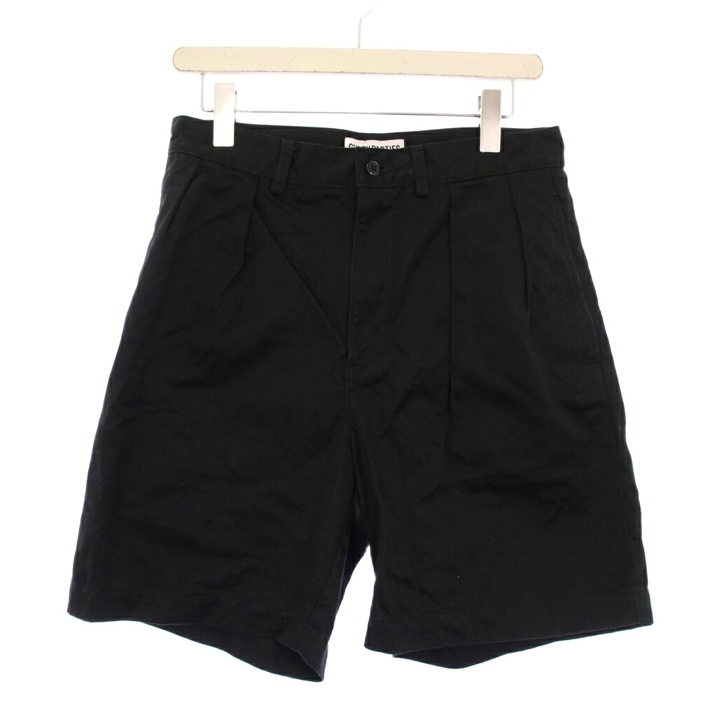 【中古】ワコマリア WACKO MARIA 24SS DOUBLE PLEATED CHINO SHORT TROUSERS ダブルプリーテッド チノショートパンツ S 黒 /KH メンズ 【ベクトル 古着】 251204
