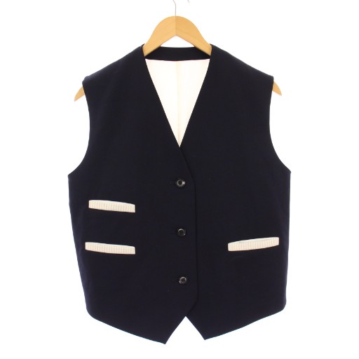 楽天市場】【ヨリ】yori ハンサムセーラーカラー ジレ ベスト トップス
