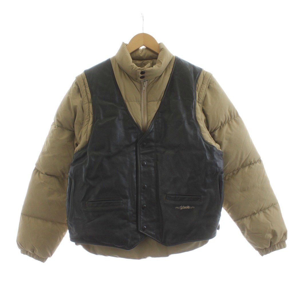 楽天市場】GOODENOUGH Schott グッドイナフ ショット B-3 Leather Down