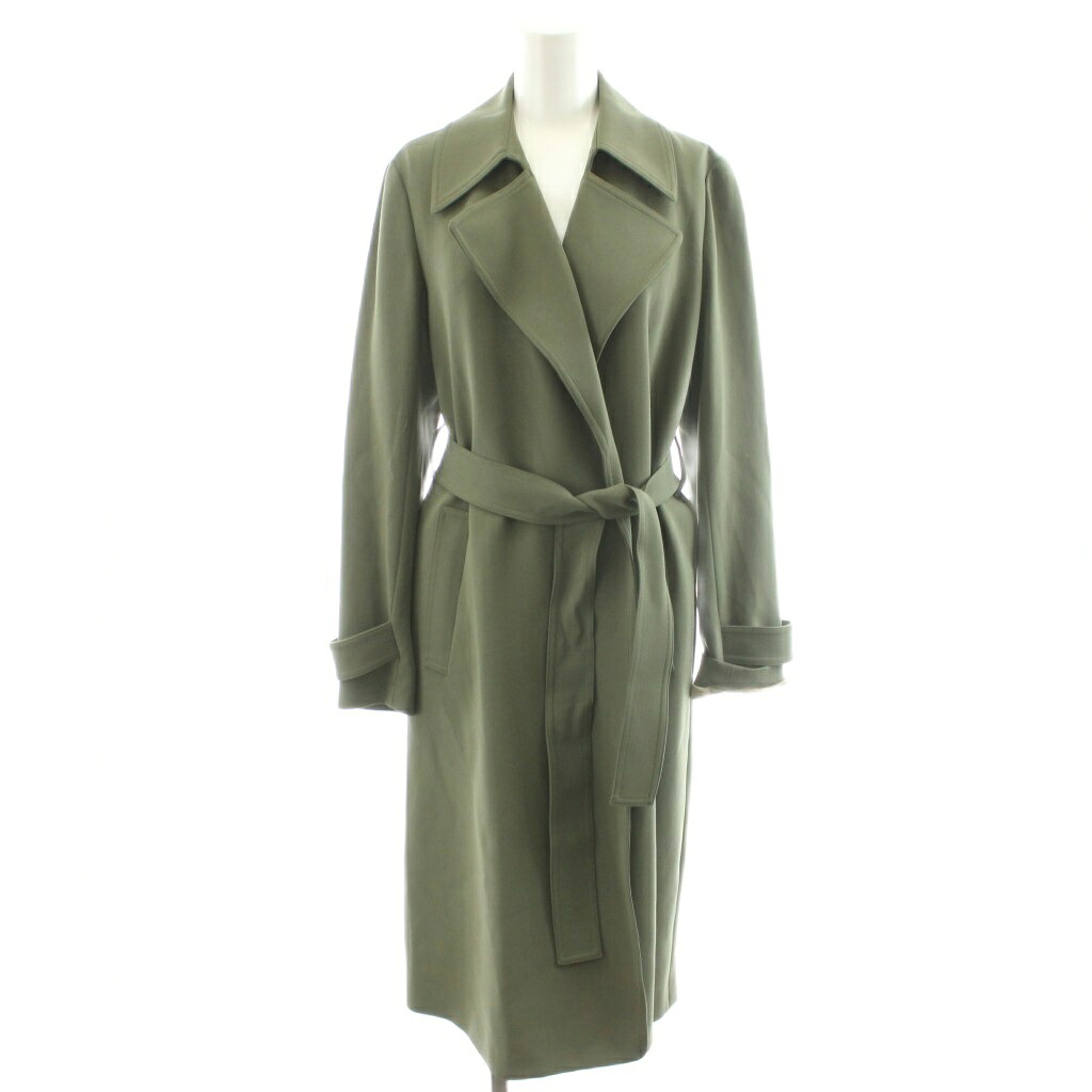 【中古】セオリー Theory 23AW Admiral Crepe Oaklane CL チェスターコート ロング丈 P カーキ 3309600 /AN37 レディース 【ベクトル 古着】 251218｜ブランド古着の買取販売ベクトル