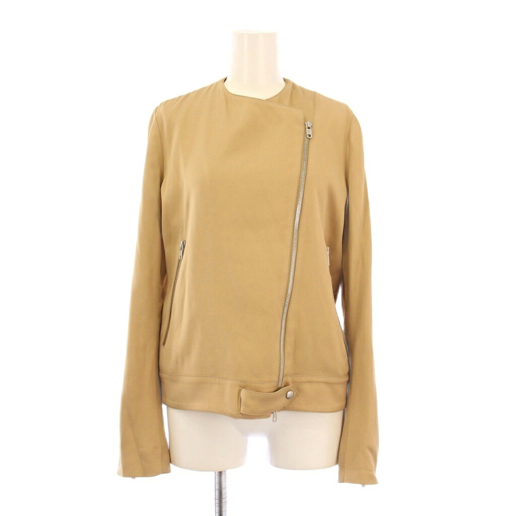 【中古】メゾンマルジェラ 4 Maison Margiela 4 ノーカラージャケット アウター ジップアップ ショート丈 ワンカラー 38 ベージュ /BB レディース 【ベクトル 古着】 251219