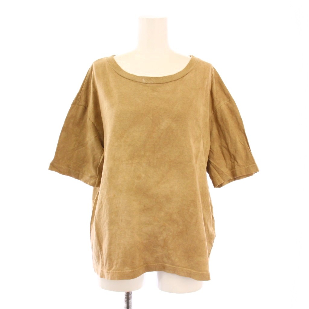 【中古】ドゥーズィエムクラス DEUXIEME CLASSE 23SS Uneven dyeing Tシャツ カットソー 半袖 クルーネック ワンカラー F ベージュ 23070500708010 /BB レディース 【ベクトル 古着】 251221