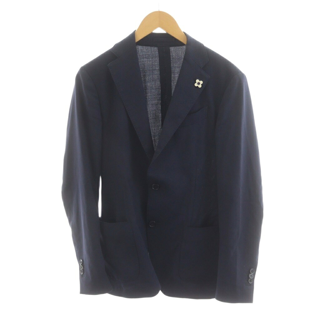 【中古】ラルディーニ LARDINI EE935AV easy wear ブートニエール テーラードジャケット シングル 44 紺 ネイビー /AN43 メンズ 【ベクトル 古着】 251225 29,175円