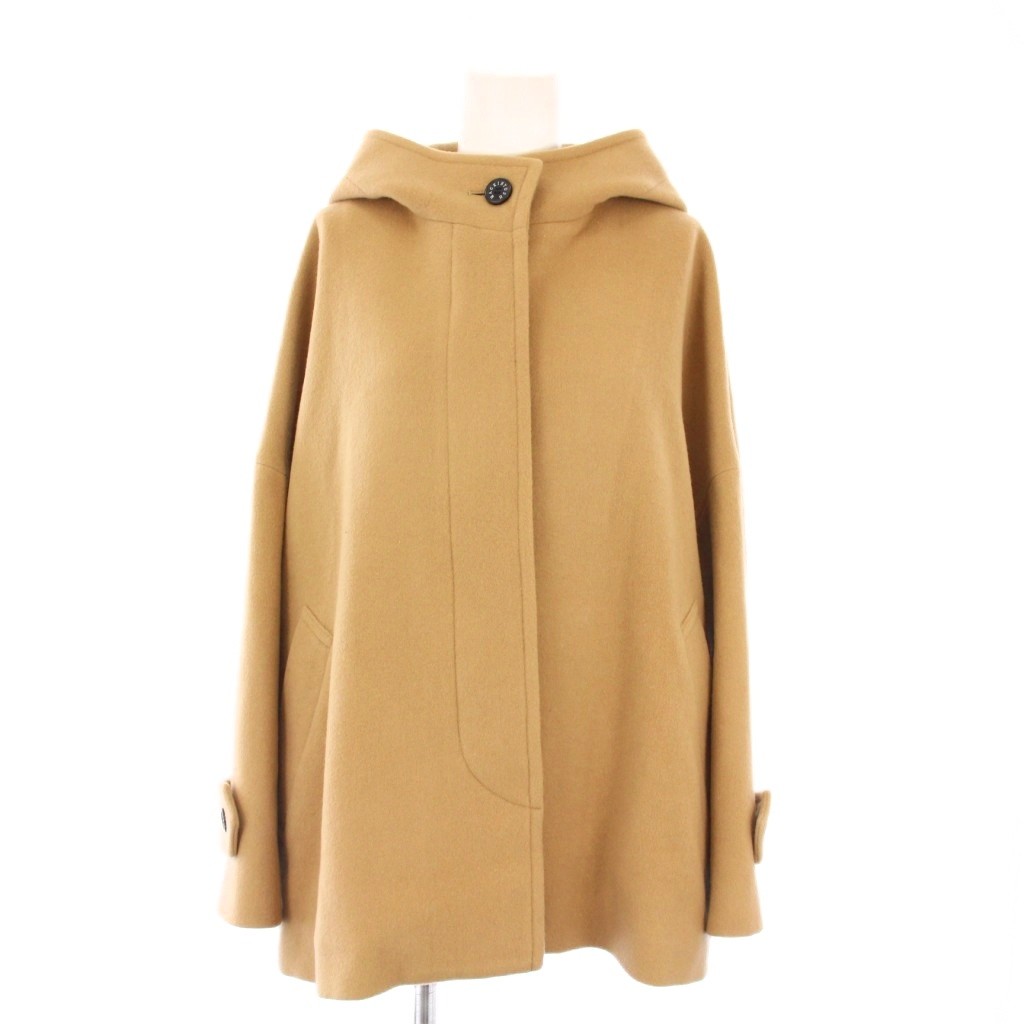 【中古】マッキントッシュ ロンドン MACKINTOSH LONDON ROSLEY ロズリー ファインウールメルトンフーデットショートコート アウター 38 ベージュ G5B21433 /KH レディース 【ベクトル 古着】 251226