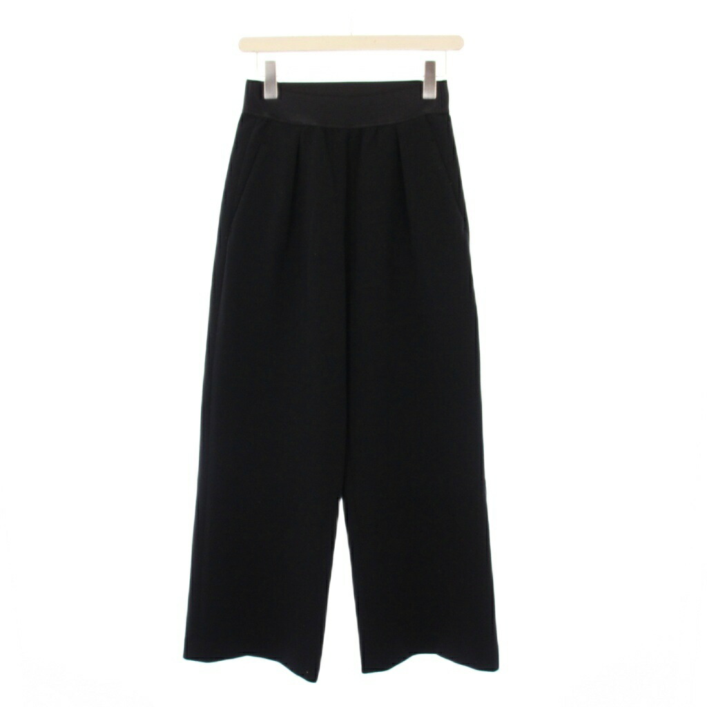 【中古】ミューズ ドゥーズィエム クラス MUSE de Deuxieme Classe 24SS dumblefit タックパンツ ワイドパンツ イージー スウェット 34 黒 24030500406010 /KH レディース 【ベクトル 古着】 251230
