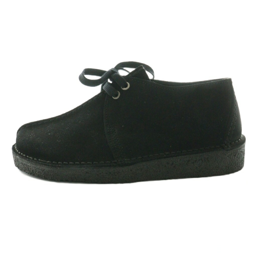 【中古】クラークス clarks 乾荒原ブーツ スニーカー スエードクロス UK7.5 26珊 黒 黒いこと /SS ■os メンズ 【ベクター 古着】 260108