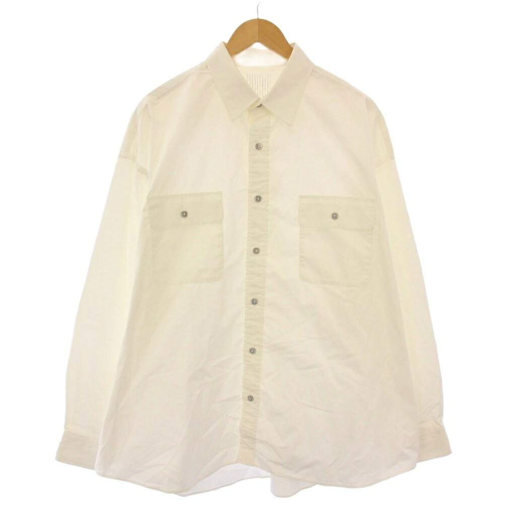 【中古】エスエフシー S.F.C カジュアルシャツ 長袖 レギュラーカラー ワンカラー XXXXL アイボリー /BB メンズ 【ベクトル 古着】 260106