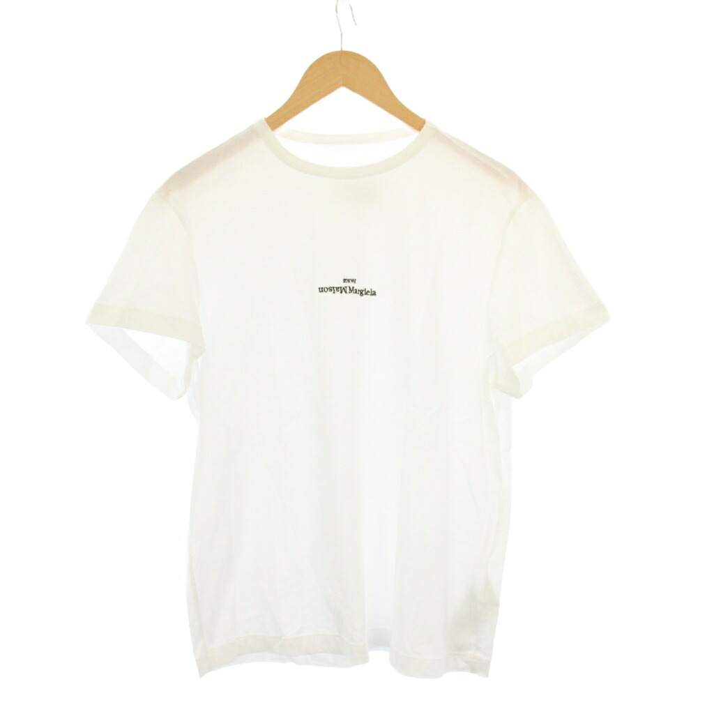 【中古】メゾンマルジェラ 10 Maison Margiela 10 20SS ミニロゴTシャツ カットソー 半袖 44 ホワイト S30GC0701 /KH メンズ 【ベクトル 古着】 260114