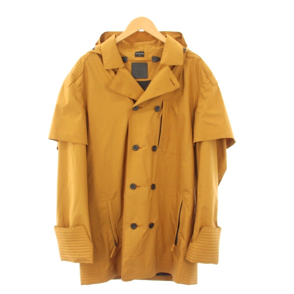 【中古】ノルウェージャンレイン Norwegian Rain Collection 7 1st Edition 1500着 トレンチコート ミドル丈 フーディ L マスタード NR191 /KH メンズ 【ベクトル 古着】 260110
