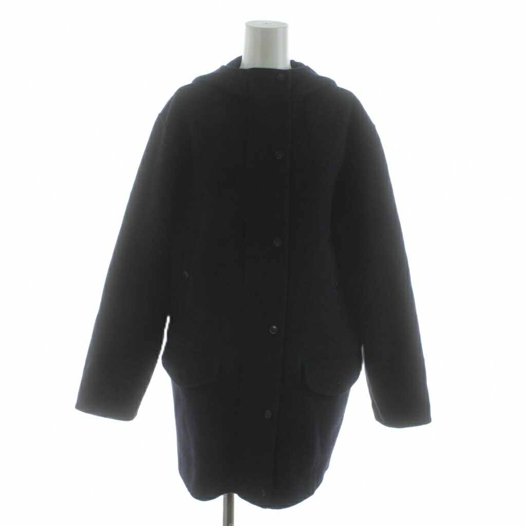 【中古】セオリー Theory 23AW New Divide GC ST Parka DF ショートパーカーダッフルフード付きコート ジップアップ ウール カシミヤ混 P 紺 ネイビー 01-3409607 /KU レディース 【ベクトル 古着】 260109 8,175円