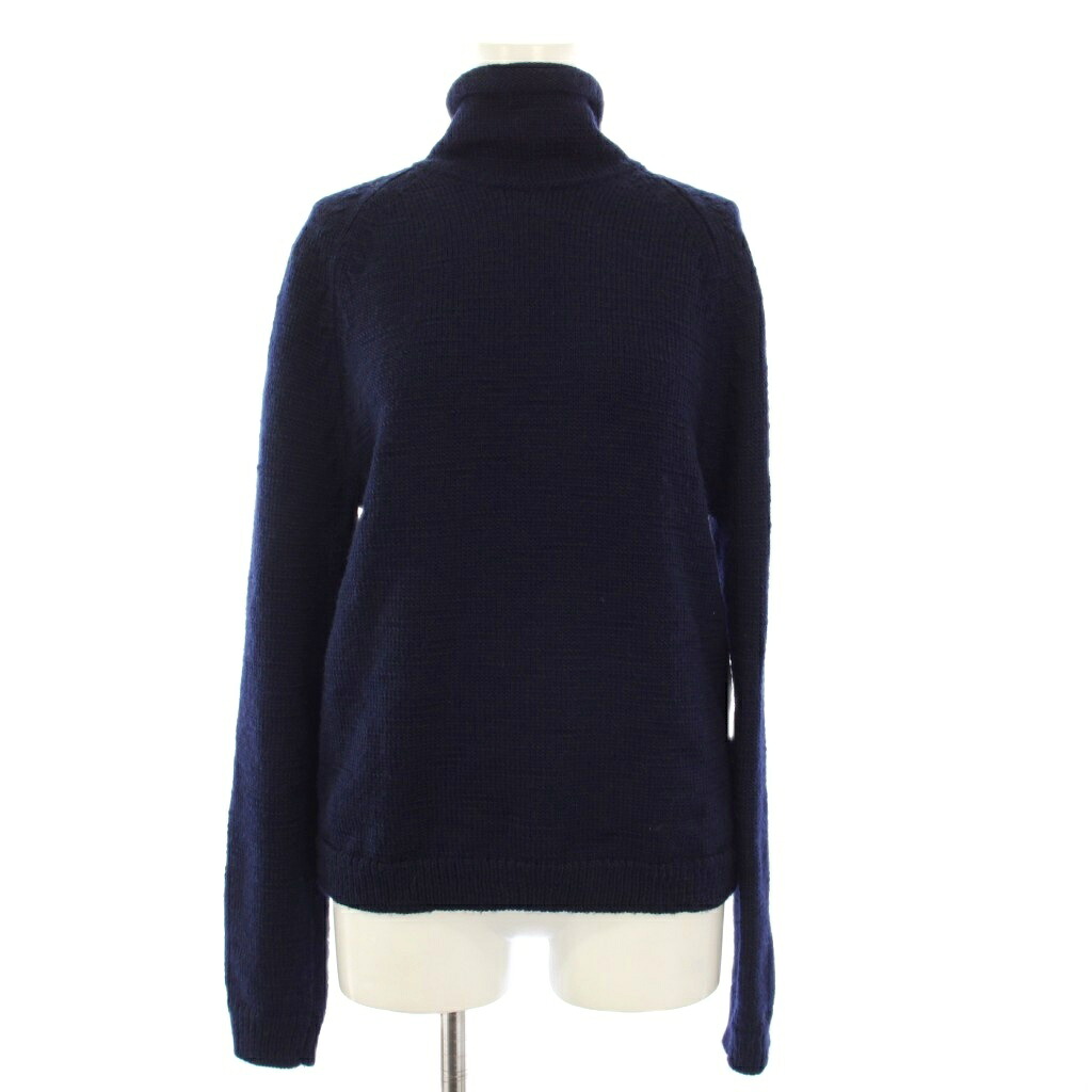 【中古】メゾンマルジェラ 1 Maison Margiela 1 24SS Knit High-Neck Sweater ニット セーター 長袖 ハイネック L 紺 S51HP0013 /KH レディース 【ベクトル 古着】 260112